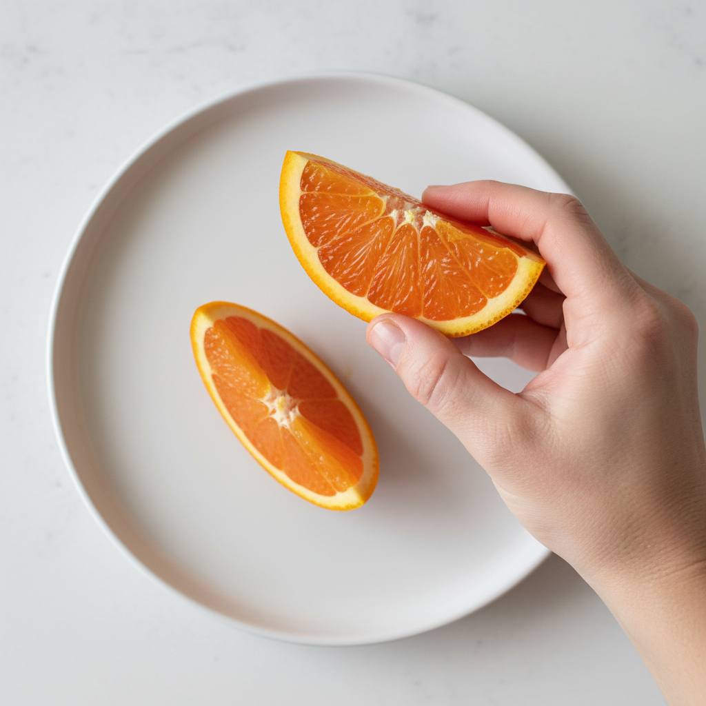 How to cut Orange for baby-led weaning, 6–8 months
