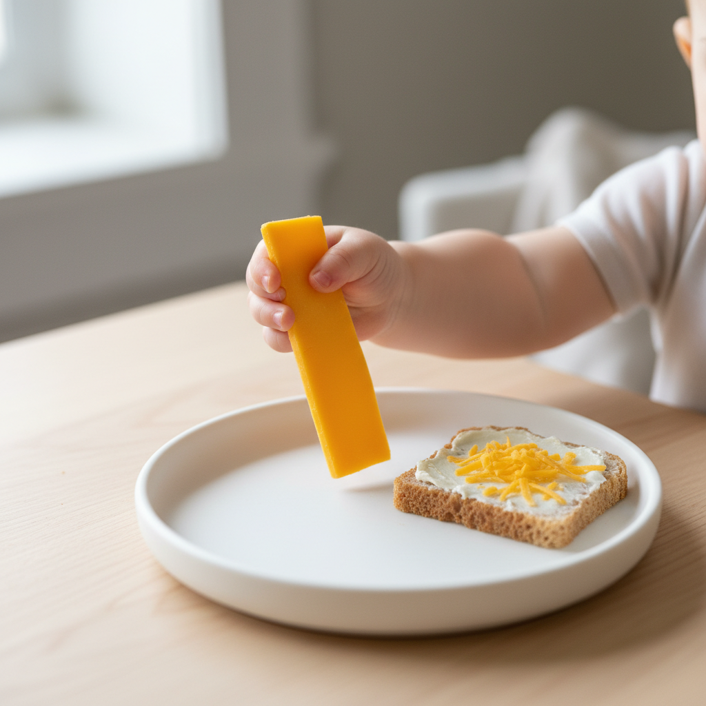 How to serve Cheese for baby-led weaning, 6 months