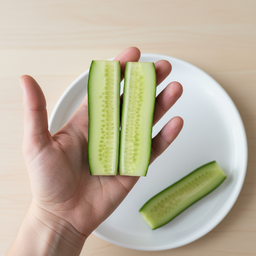 How to serve Cucumber for baby-led weaning, 6 months