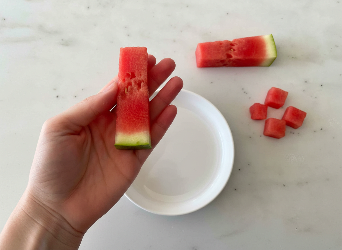 How to serve Watermelon for baby-led weaning, 9 months