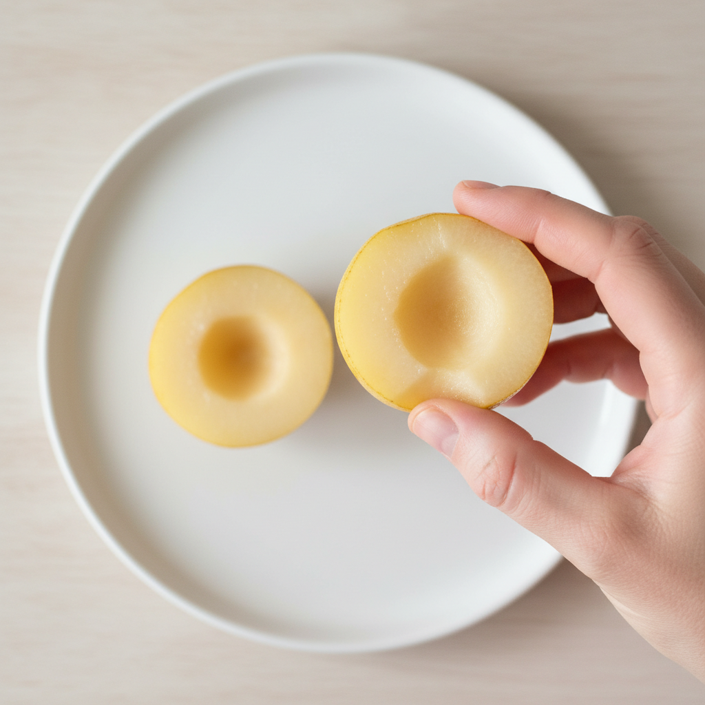 How to serve Pear for baby-led weaning, 6 months