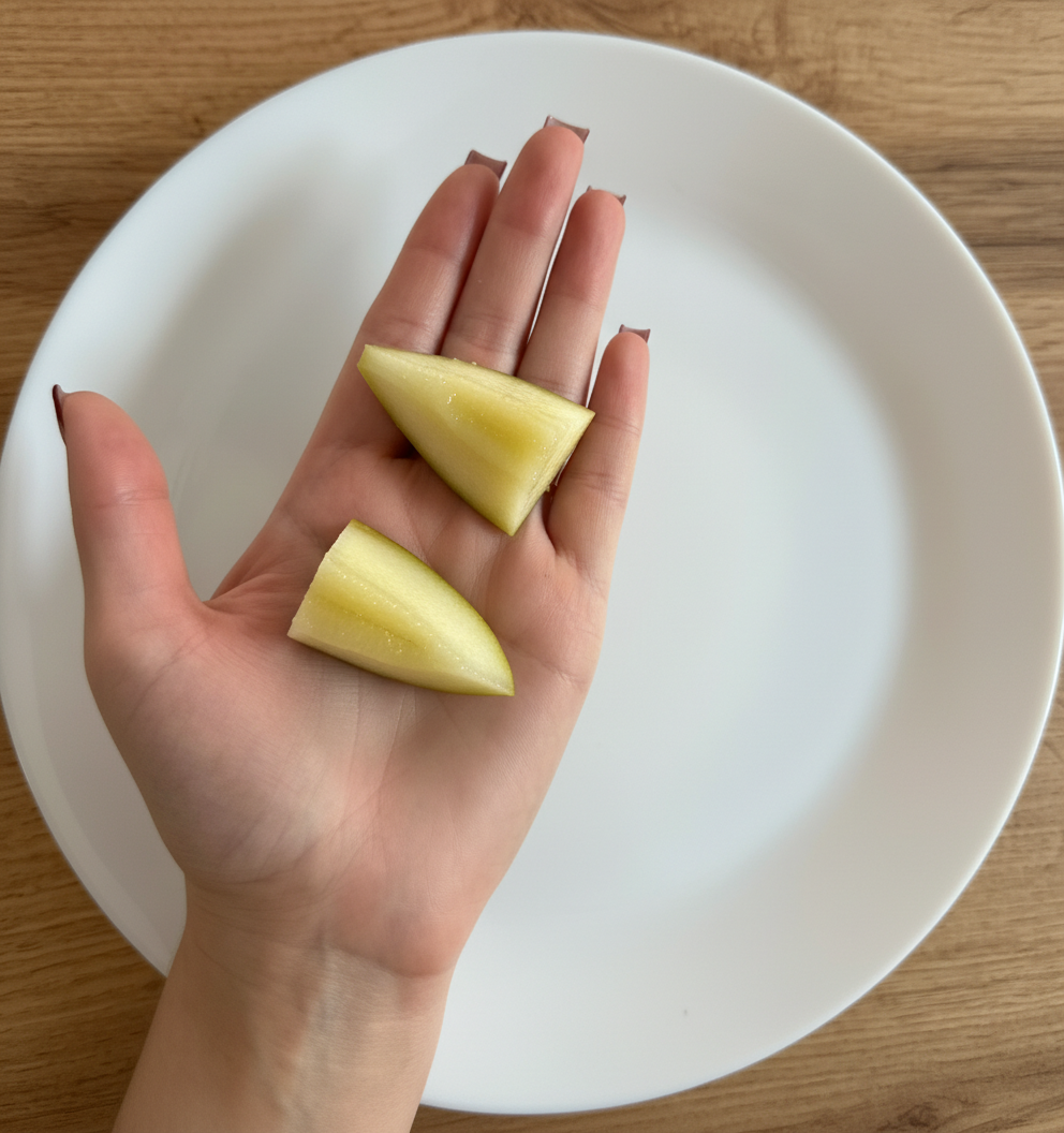 How to serve Pear for baby-led weaning, 9 months