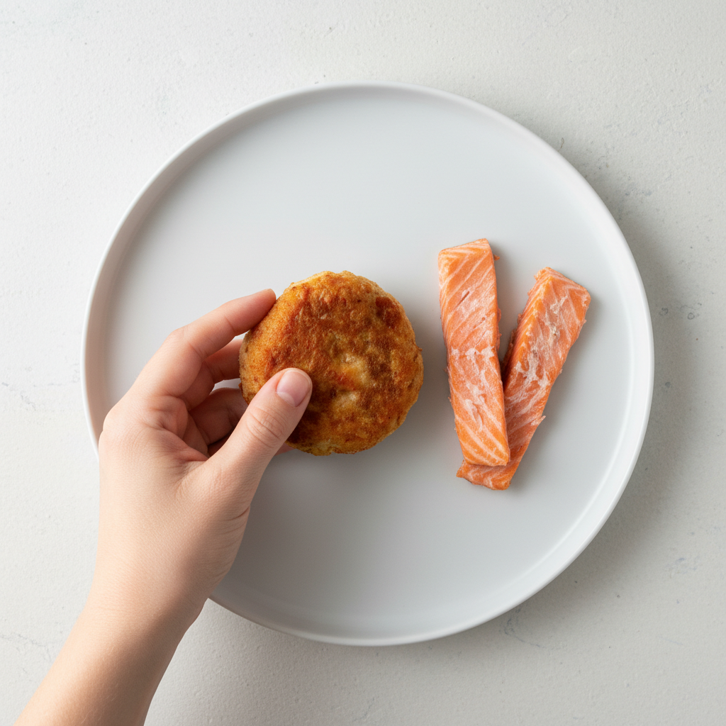 How to serve Salmon for baby-led weaning, 6 months